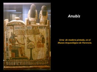 Libro de los muertos
Anubis pesa el corazón del difunto. El contrapeso es una pluma.




                                 ...