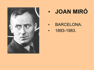 Principalspintors: Malevich (Rússia), Mondrian (Holanda), Klee (Suïssa) i Joan Miró (aquestbarrejaràl’abstracciógeomètricaambelementsfiguratiussurrealistes).PIET MONDRIANHOLANDA.