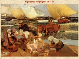 Capvespre a una platja de València
 