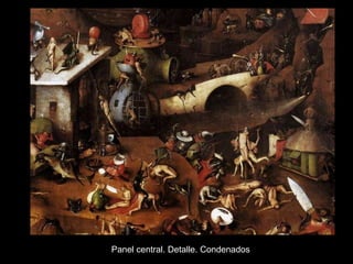 Panel central. Detalle. Condenados
 