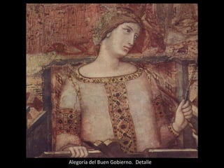 Alegoría del Buen Gobierno. Detalle
 