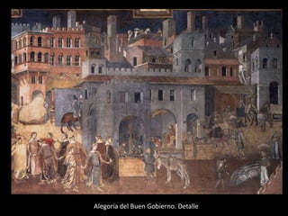 Alegoría del Buen Gobierno. Detalle
 