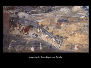 Alegoría del Buen Gobierno. Detalle
 