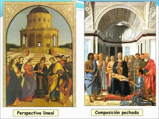 Perspectiva lineal Composición pechada
 