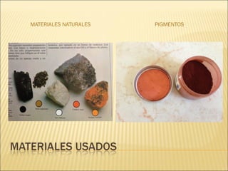 MATERIALES NATURALES PIGMENTOS
 