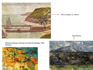 Paisatge de l’estaque
George Braque.1908
Cubisme. Oli. 81 x 65
Kunstmuseum (Berna)
“Braque maltracta les formes, tot- indrets,
figures i cases- ho redueix a esquemes
geomètrics, a cubs”. Louis Vauxcelles
 