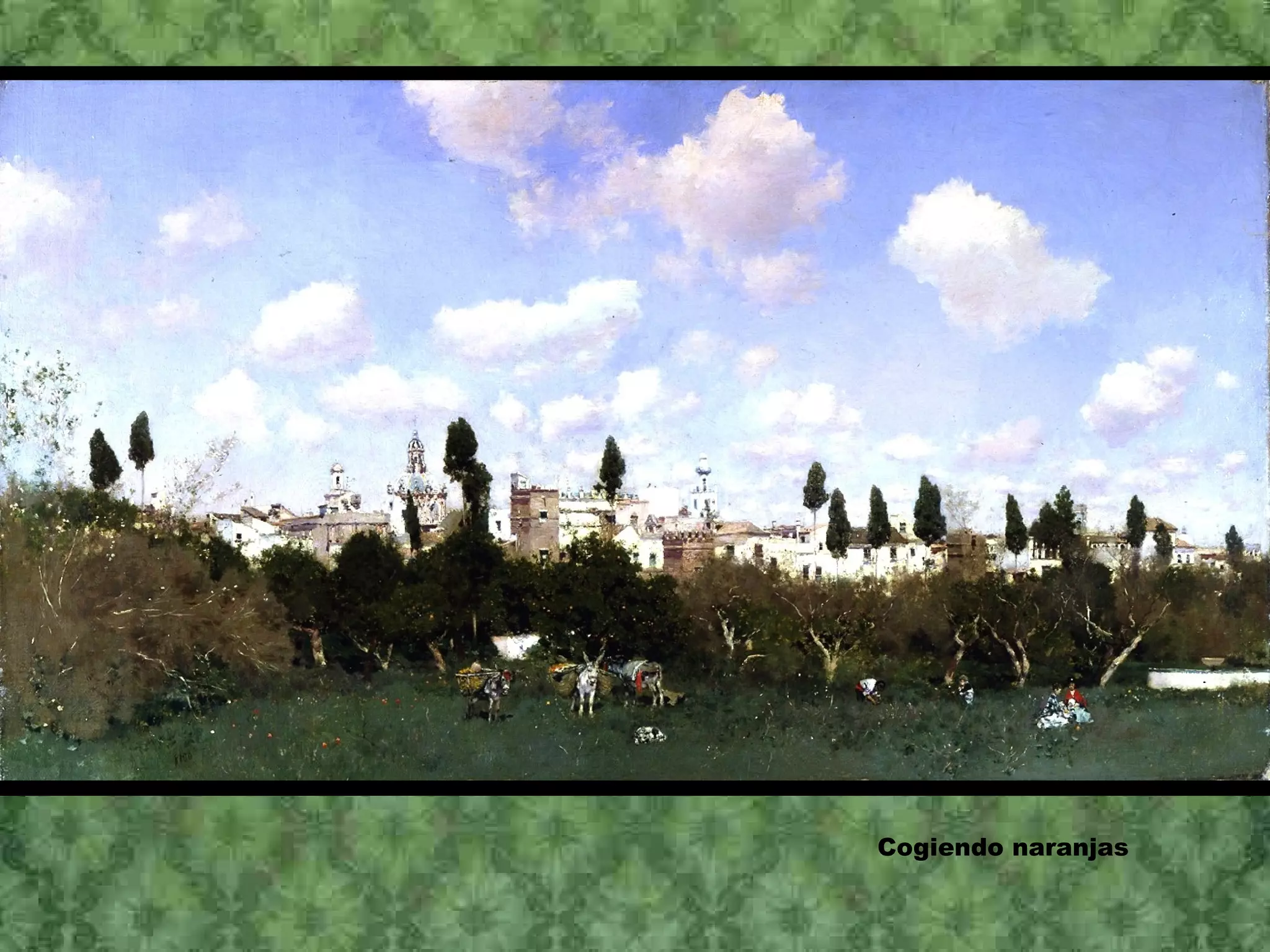 Cogiendo naranjas