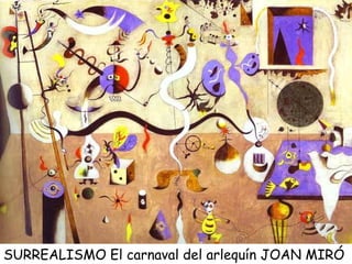 SURREALISMO El carnaval del arlequín JOAN MIRÓ  