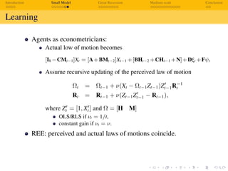 Understanding Financial Friction Financial Frictions under Learning | PDF