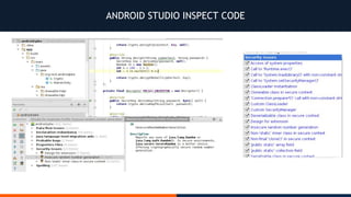 ANDROID STUDIO INSPECT CODE
 