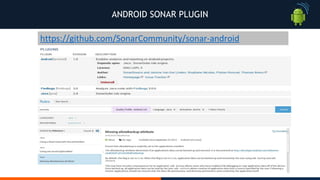 ANDROID SONAR PLUGIN
 