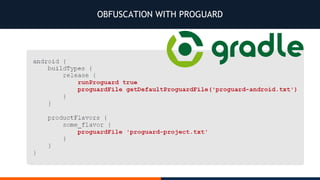 OBFUSCATION WITH PROGUARD
 