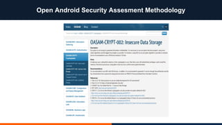 Open Android Security Assesment Methodology
 