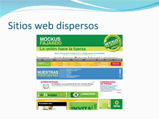 Sitios web dispersos 