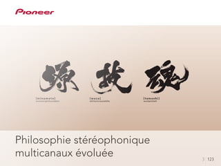 3 123
Philosophie stéréophonique
multicanaux évoluée 3 123
 