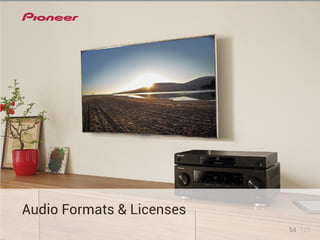 Audio Formats & Licenses 
54 123 
 