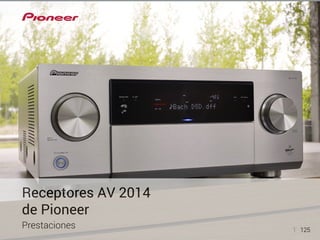1 125 
Receptores AV 2014 
de Pioneer 
Prestaciones  