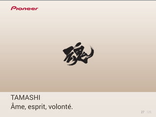 TAMASHI 
Âme, esprit, volonté. 
27 125 
 