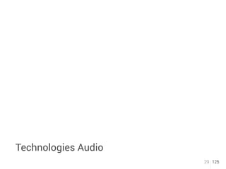 Technologies Audio 
29 125 
 