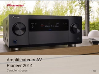 1 125 
Amplificateurs AV 
Pioneer 2014 
Caractéristiques  