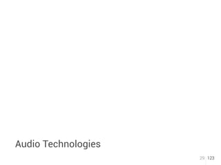 Audio Technologies 
29 123 
 