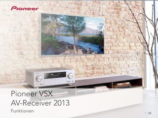 Pioneer VSX
AV-Receiver 2013
Funktionen 1 88
 