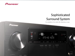 40 88
Sophisticated
Surround System
The availabilities of the models differ depending on region.
 