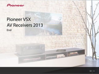 Pioneer VSX
AV Receivers 2013
End
88 88
 