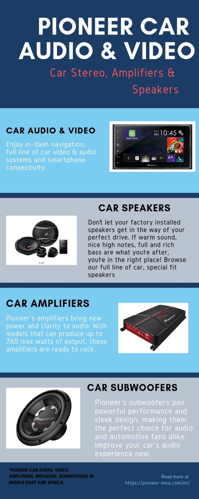 blue pioneer speakers