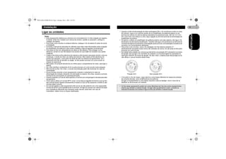 MAN-DEH-4700MP-PR.fm Page 4 Monday, May 2, 2005 2:05 PM

Instalação
Ligar as unidades

• Quando a fonte de alimentação do leitor está ligada (ON), o fio azul/branco emite um sinal
de controlo. Ligue a um controlo remoto de um amplificador de potência externo ou ao
terminal de controlo do relé da antena automática do automóvel (máx. 300 mA 12 V CC).
Se o carro tiver uma antena no vidro, faça a ligação ao terminal da fonte de alimentação do
amplificador da antena.
• Se estiver a utilizar um amplificador de potência externo com este sistema, não ligue o fio
azul/branco ao terminal do amplificador. Também não ligue o fio azul/branco ao terminal de
corrente da antena do automóvel. Essa ligação pode provocar uma passagem excessiva de
corrente e um funcionamento defeituoso.
• Para evitar curto-circuitos, cubra o fio desligado com fita adesiva isoladora. É
absolutamente necessário isolar os fios não utilizados da coluna. Se não isolar os fios pode
provocar um curto-circuito.
• Se instalar esta unidade num veículo que não tenha uma posição ACC (acessório) na chave
de ignição, tem de ligar o fio vermelho da unidade a um terminal ligado às operações do
interruptor ON/OFF da chave de ignição. Se não o fizer, a bateria pode descarregar-se se
não utilizar o veículo durante várias horas.

Posição ACC

Sem posição ACC

• O fio preto é o fio de massa. Ligue este fio a uma massa diferente da massa de produtos
de corrente elevada, como amplificadores de potência.
Se ligar os equipamentos a uma massa conjunta e esta se desligar, corre o risco de os
danificar ou de provocar um incêndio.
• Os fios deste equipamento podem ter cores diferentes dos fios dos outros equipamentos,
mesmo que tenham a mesma função. Ao ligar este equipamento a outro, consulte os
manuais fornecidos com ambos e ligue os fios que tenham a mesma função.

PORTUGUÊS

Notas
• Este equipamento destina-se a veículos com uma bateria de 12 volts e ligação do negativo
à massa. Antes de o instalar num veículo de turismo, camião ou autocarro, verifique a
voltagem da bateria.
• Para evitar curto-circuitos no sistema eléctrico, desligue o fio da bateria - antes de iniciar
a instalação.
• Consulte o manual de instruções do utilizador para obter mais informações sobre a ligação
do amplificador de potência e das outras unidades e faça as ligações correctamente.
• Fixe todos os fios com abraçadeiras de cabos ou fita adesiva. Para proteger os fios
eléctricos, enrole-os com fita adesiva nos pontos em que estão em contacto com partes
metálicas.
• Instale e fixe todos os fios eléctricos de maneira a não tocarem nas peças móveis, como as
mudanças, o travão de mão e as calhas dos bancos. Não instale os fios eléctricos em
pontos que aqueçam, como perto da saída de calor do sistema de aquecimento. Se o
isolamento dos fios se derreter ou rasgar, os fios podem provocar um curto-circuito no
chassis do automóvel.
• Não passe o fio amarelo através de um orifício para o compartimento do motor, para ligar a
bateria.
• Se o fizer danifica o isolamento do fio e pode provocar um curto-circuito muito perigoso.
• Não encurte os fios. Se o fizer, o circuito de protecção pode não funcionar em caso de
necessidade.
• Nunca forneça corrente a outro equipamento cortando o isolamento do cabo de
alimentação da unidade e fazendo uma derivação no mesmo. Se o fizer, excede a corrente
nominal do fio provocando um sobreaquecimento.
• Quando substituir um fusível utilize apenas um fusível com a amperagem indicada para este
equipamento.
• Como está a utilizar um circuito BPTL único, nunca faça as ligações de forma a que os fios
das colunas fiquem ligados directamente à massa ou que os fios esquerdo e direito - das
colunas sejam comuns.
• As colunas ligadas a este equipamento têm de ser de alta potência com uma capacidade
mínima de 50 W e uma impedância de 4 a 8 ohms. Se ligar as colunas com valores de saída
e/ou impedância diferentes dos indicados neste manual, pode fazer com que se
incendeiem, deitem fumo ou fiquem danificadas.

4

 