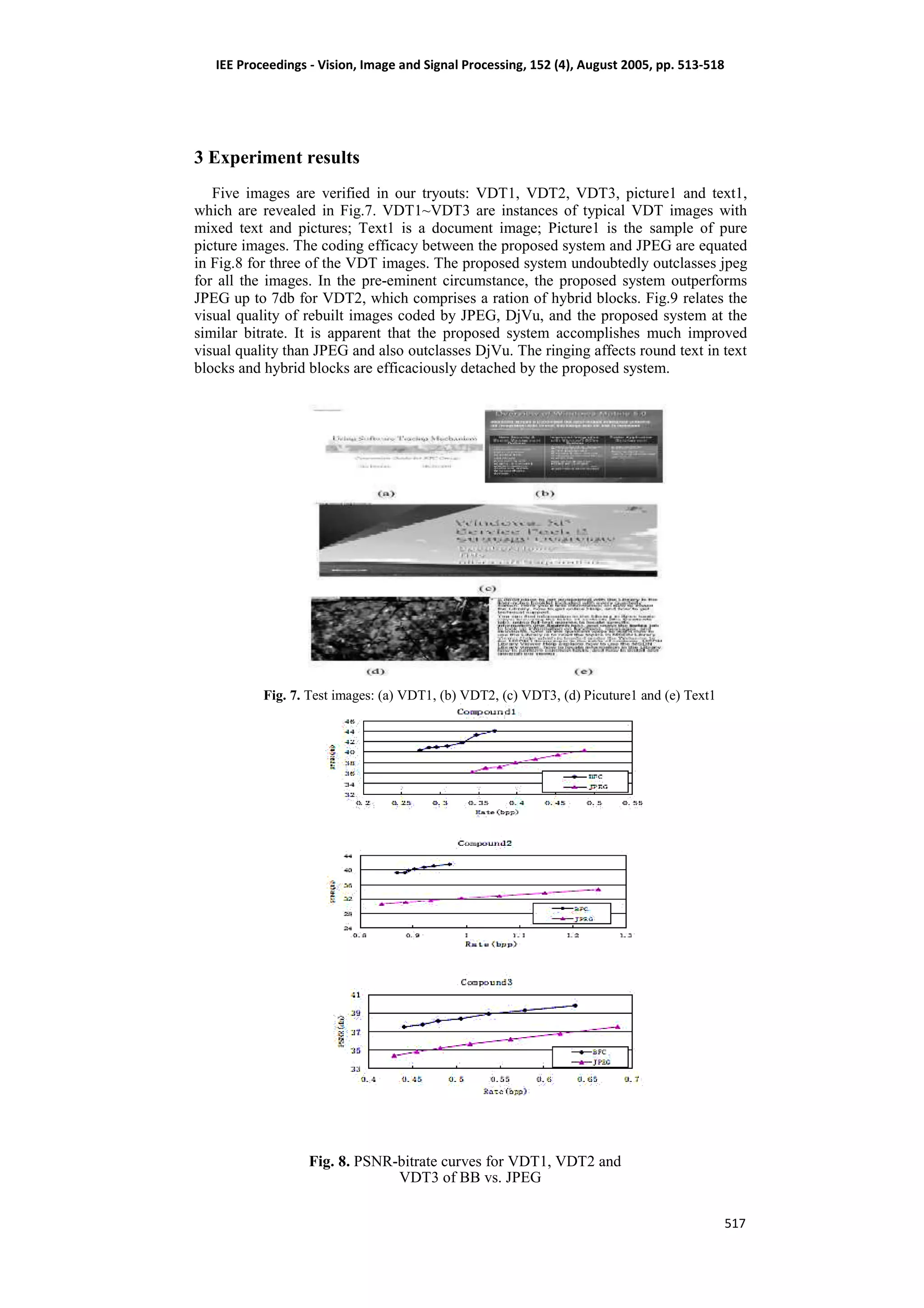 Pioneering VDT Image Compression using Block Coding | PDF