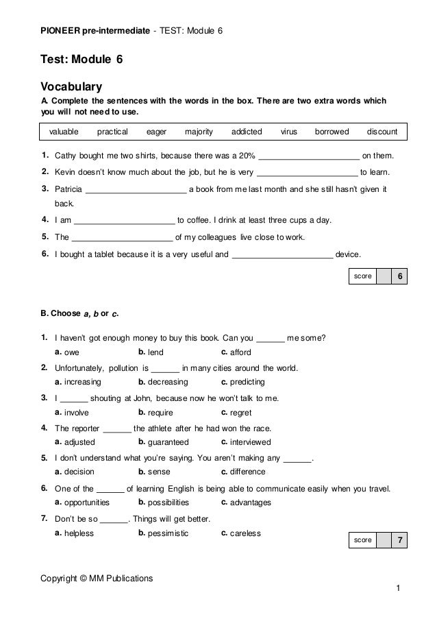 Form 10 test 1