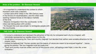 Howard Planning Examples Pioneers in planning theories Sir Ebenezer Howard | PDF