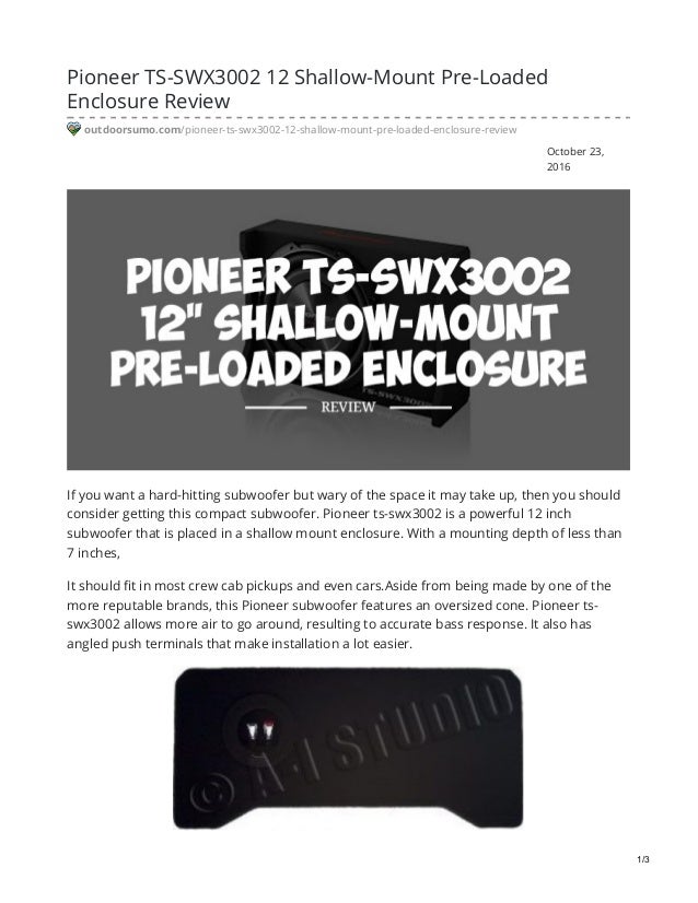 pioneer swx3002