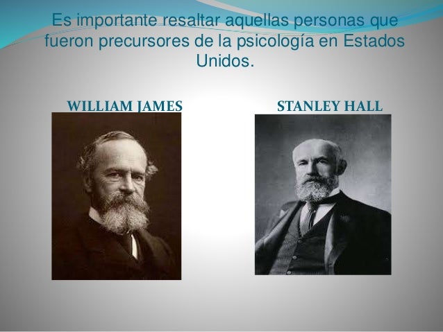 Pioneros de la psicología en ee.uu