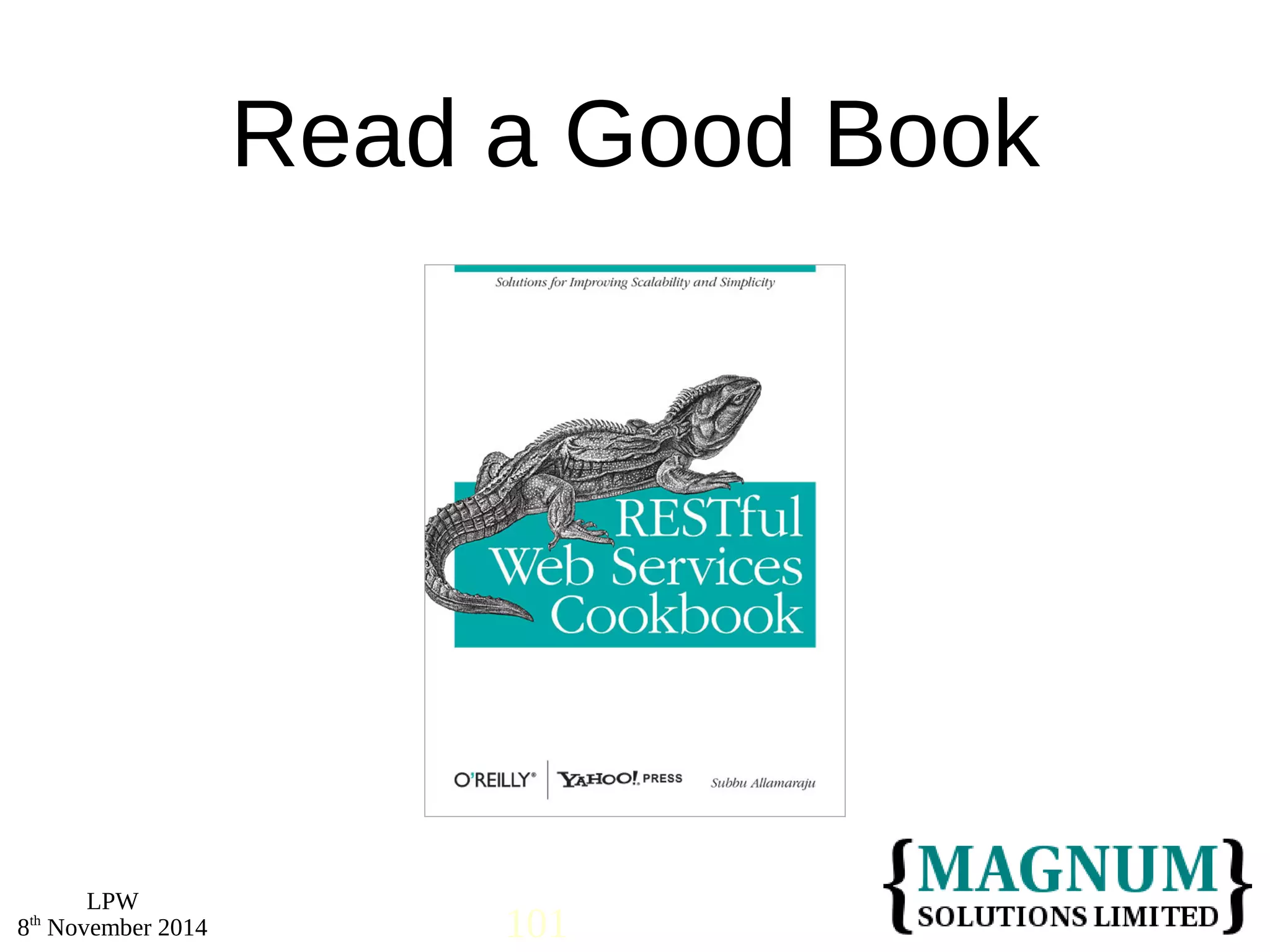 LPW 
Read a Good Book 
8th November 2014 101 
 