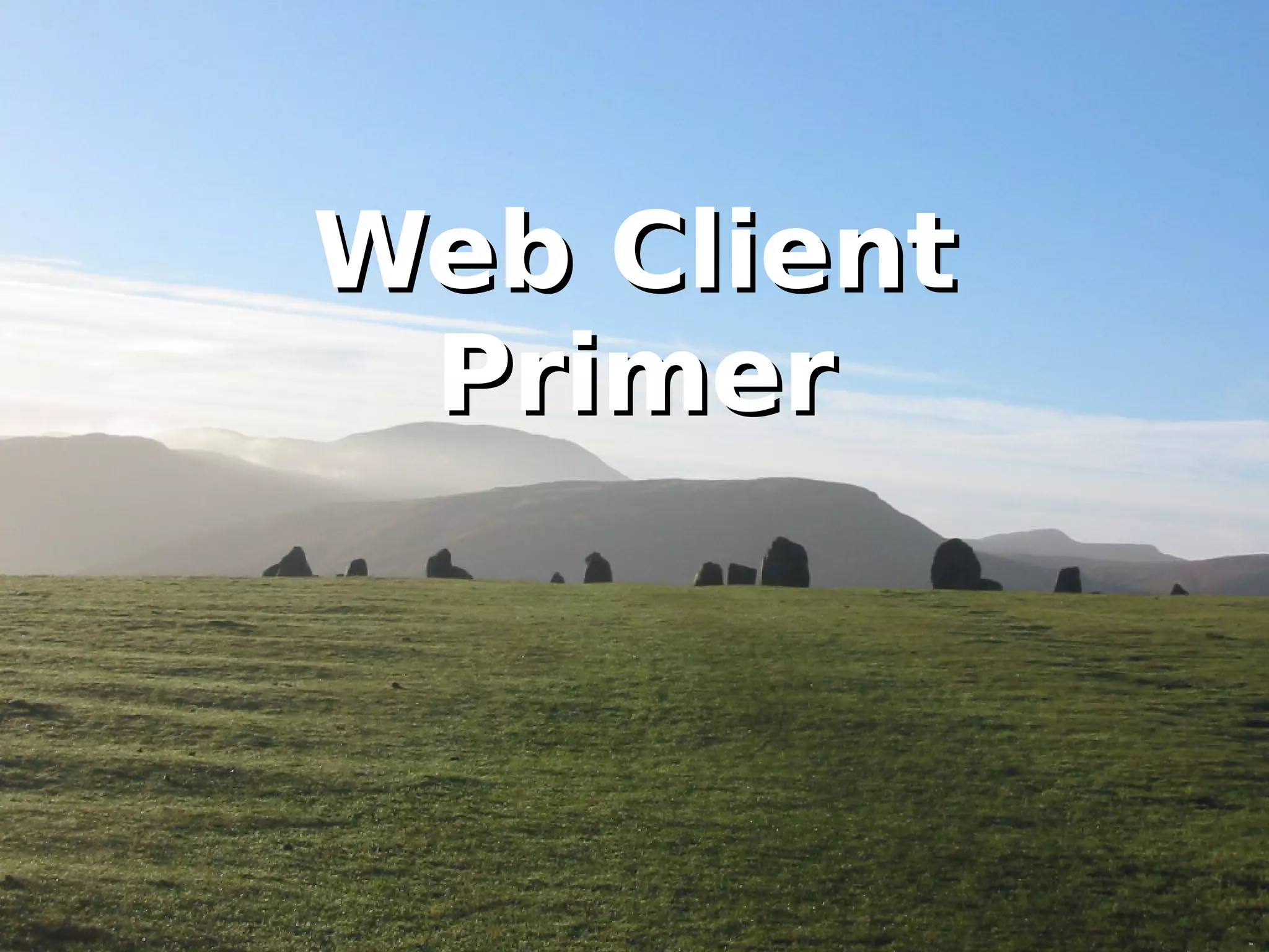 WWeebb CClliieenntt 
PPrriimmeerr 
 