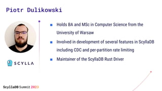 Piotr Dulikowski
■ Holds BA and MSc in Computer Science from the
University of Warsaw
■ Involved in development of several...