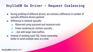 ■ During proﬁling of different drivers, we noticed a difference in number of
syscalls different drivers perform
■ Differen...