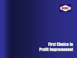 Client logo
date, etc
First Choice in
Profit Improvement
 