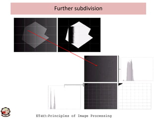 Further subdivision
ET403:Principles of Image Processing
 
