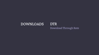 DTR
Download Through Rate
DOWNLOADS
 