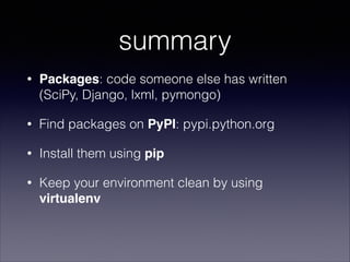 pip and virtualenv | PPT