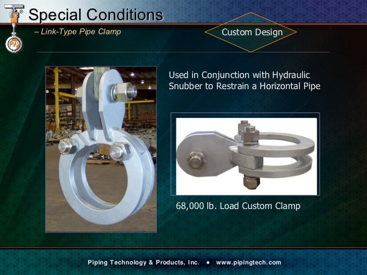 Pipe Clamp Design, Application & Installation November