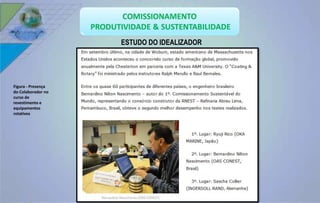 ESTUDO DO IDEALIZADOR 
Figura - Presença 
do Colaborador no 
curso de 
revestimento e 
equipamentos 
rotativos 
 