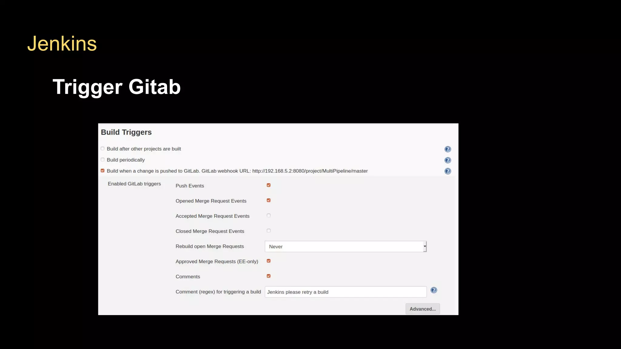 Jenkins
Trigger Gitab
eli
 