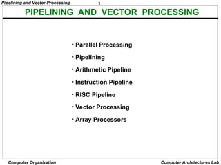 Comprehensive Overview of Pipelining and Vector Processing in Computer ...