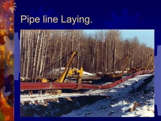 Pipe line Laying.
 