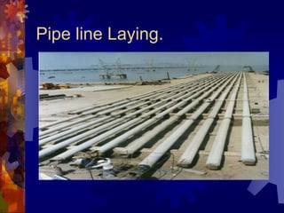 Pipe line Laying.
 
