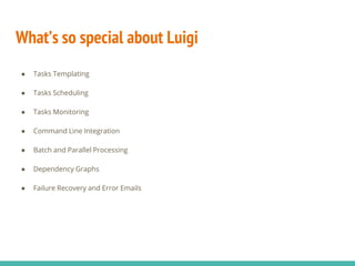 Data Science Pipelines in Python using Luigi | PPT